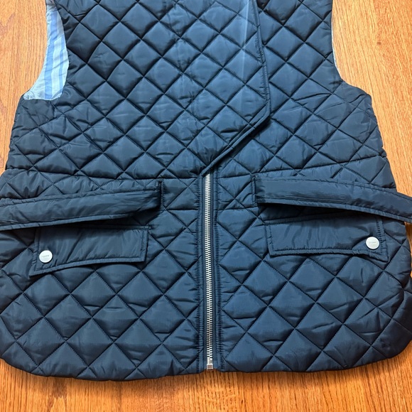 Ganni Recycled Ripstop Quilt Vest in Sky Captain blue recycled polyester size 36 - Picture 9 of 16